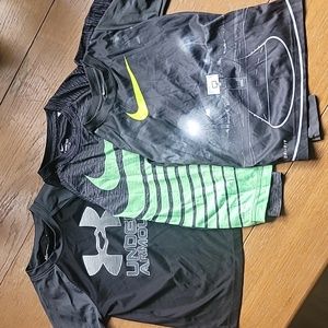 Nike/ under Armor long sleeve drifit bundle